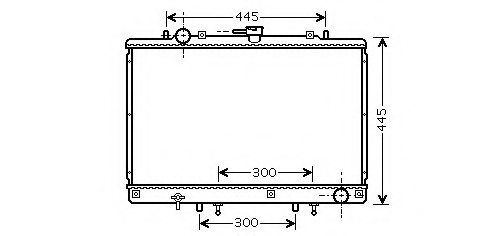 ASHUKI C557-58 Radiator, engine cooling